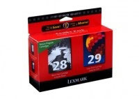 Lexmark Twin-Pack No.28/29 Black/Color Return Program Print Cartridges BLISTER (18C1520BL)